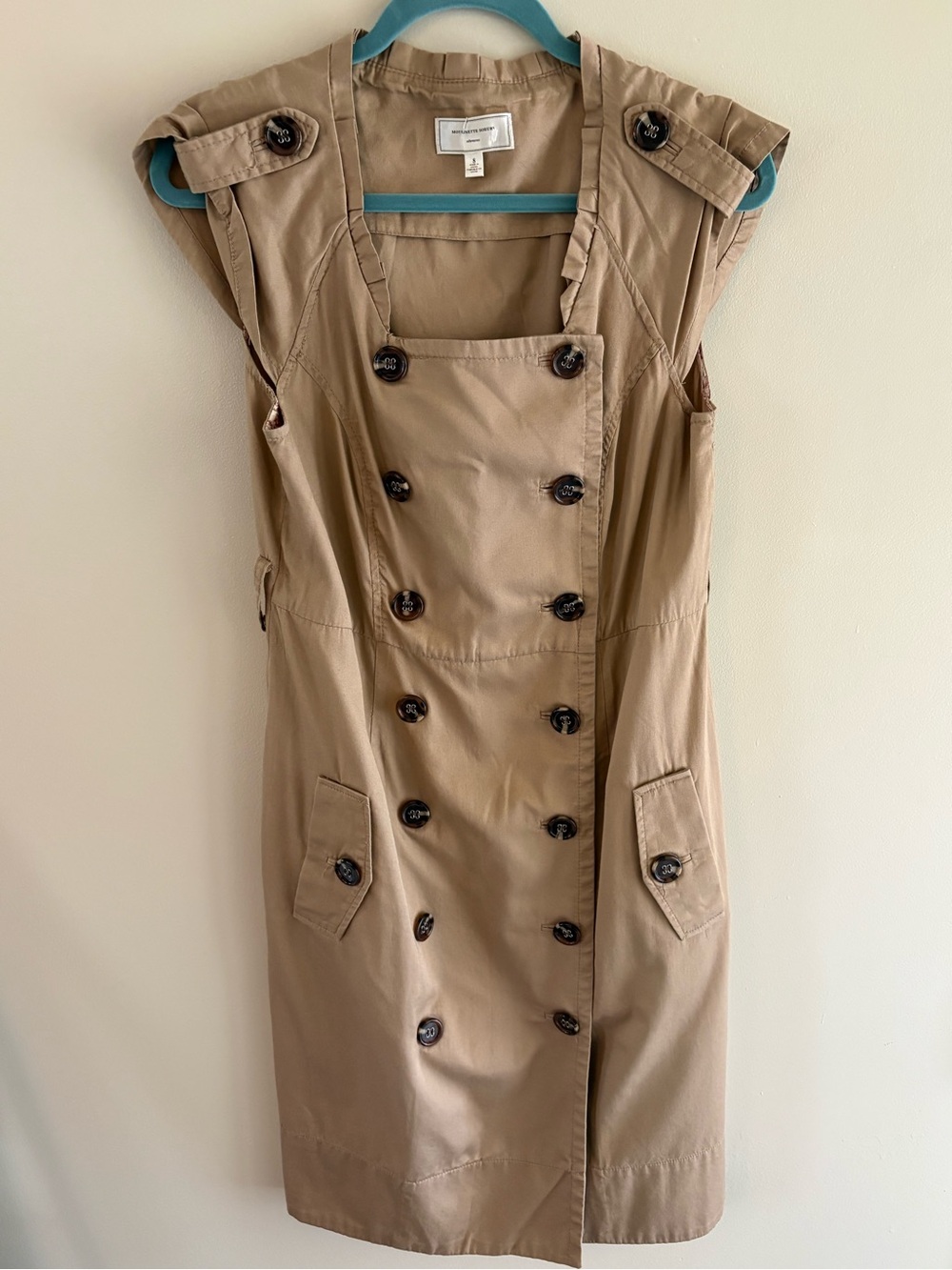 Anthropologie Moulinette Soeurs Khaki Trench Dress